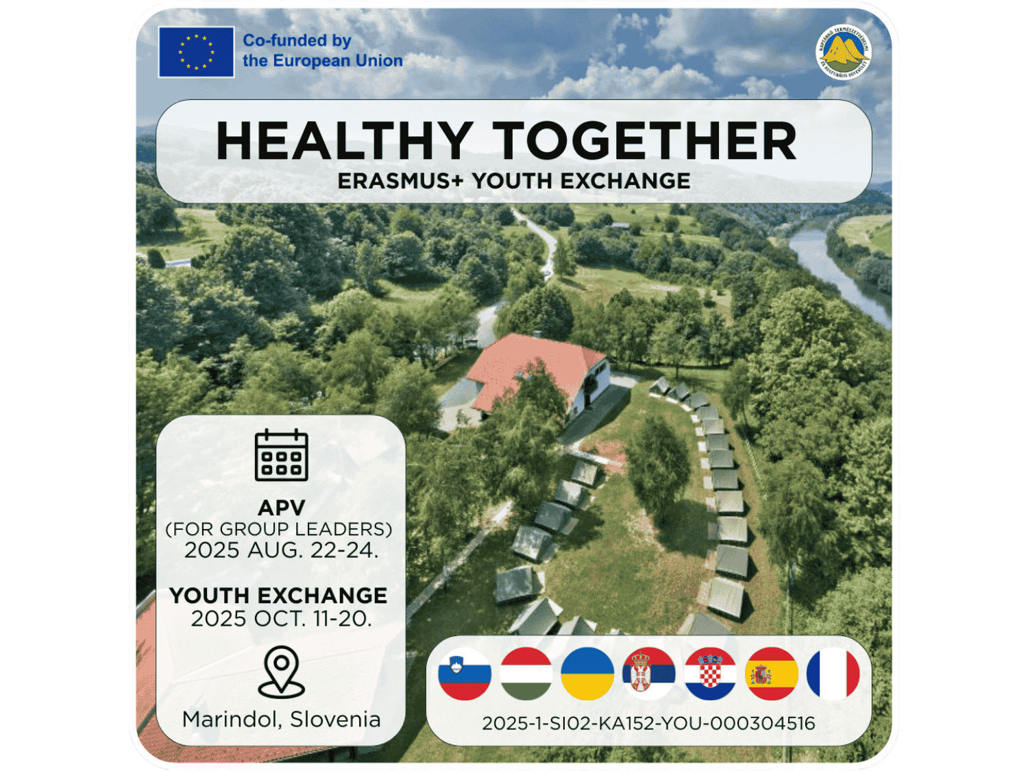 Újabb Erasmus+ Ifjúsági csereprogram lehetőség Szlovéniában – Healthy Together