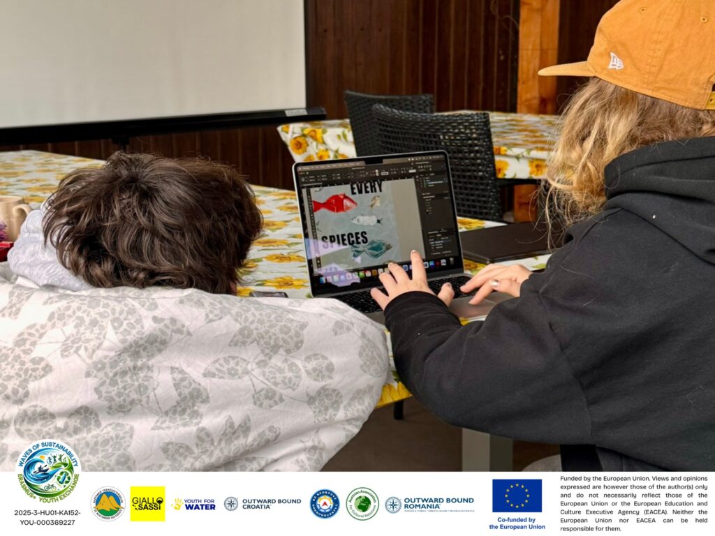 Nemzetközi csapatmunka a plakátkészítő workshopon (2. csoport)